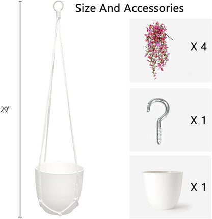 Artificial Flowers for Outdoors Fake Hanging Plants - Image 4