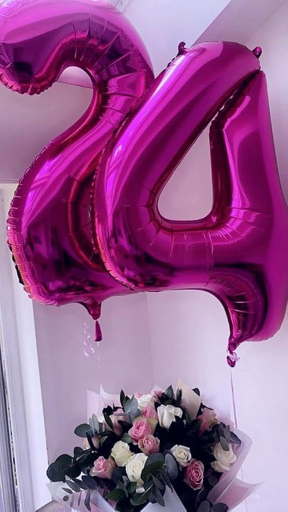 Rosy Purple Number 4 Balloon 40 inch, 4th Birthday Party Balloons Decoration | - Image 5