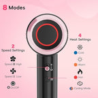 CINOSTAR Hair Dryer, Fast Drying Blow Dryer with Diffuser, with 110, 000RPM Brushless Motor&Ionic Technology No Heat Damage, Lightweight for Women and Travel, Low Noise, Black