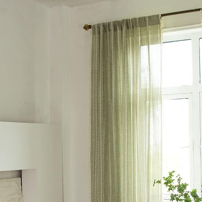 Sutuo Home Boho Curtains for Bedroom Living Room 84 Inches Long, Light - Image 3