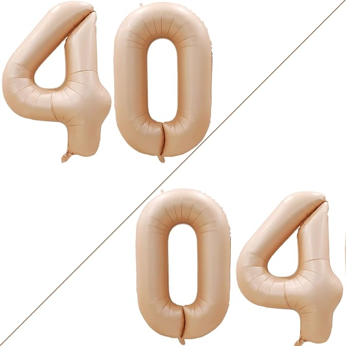 Number 40 Balloons for 40th Birthday Party Decorations, 42 Inch Jumbo Foil by GOER