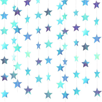 Patelai Glitter Star Garland Banner 2026 Graduation Decor 130 Feet Star Hanging by Patelai