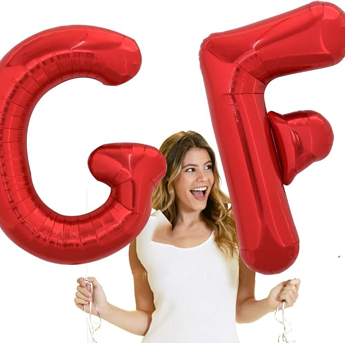 TONIFUL 40 Inch Large Bright Red Letter Balloons A-Z, Giant Jumbo Helium Foil - Image 4