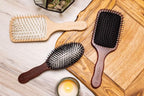 ACCA KAPPA Natural Paddle Hair Brush Wooden Pins Beechwood Anti-Static Scalp-Massage Detangler