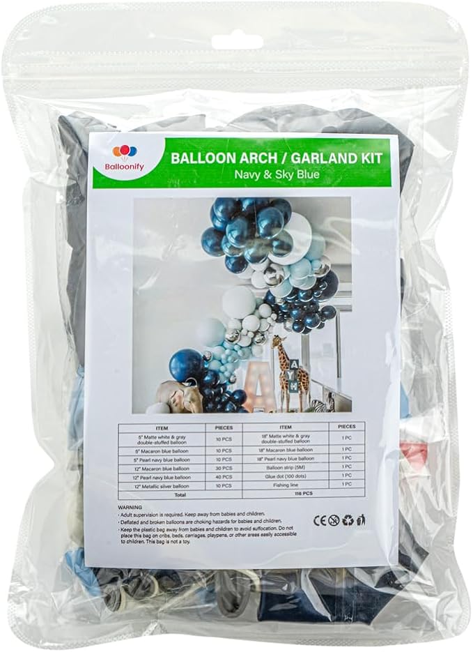 Restaurantware-Balloonify Balloon Garland Set, 1 Party Decoration Kit - Image 2