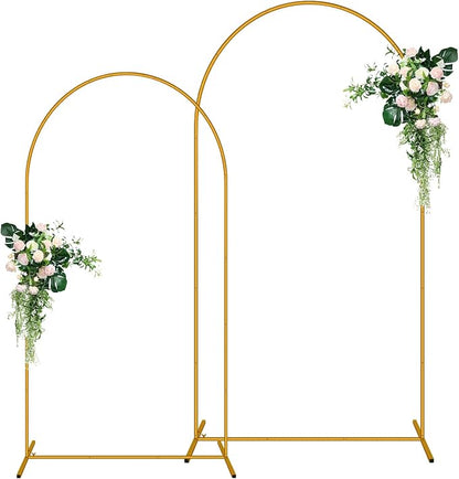 2 Pack Arch Backdrop Stand, Balloon Arch Stand | Metal Background Arch Stand by Unknown