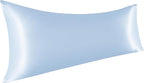 NTBAY Satin Body Pillowcase for Hair and Skin, Luxurious and Silky Pillow case with Envelope Closure, 20x54 Inches, Aqua
