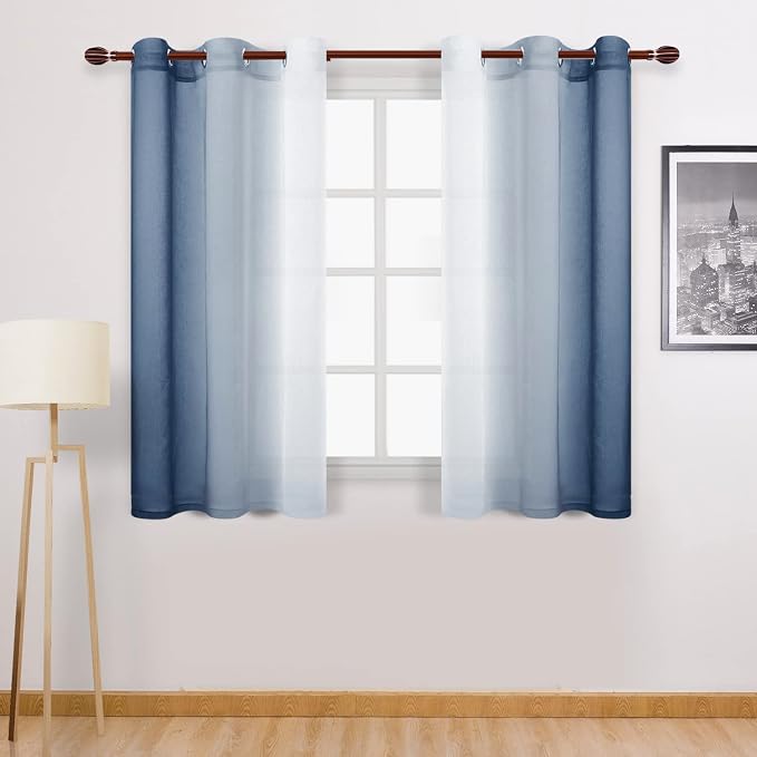 DWCN Ombre Short Sheer Curtains by DWCN