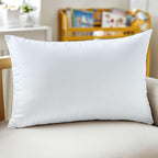 Silky Smooth Satin Zipper Bed Pillowcases Cooling,Anti-Frizz,and Gental on Skin Pack of 2 (White, Queen (20x30))