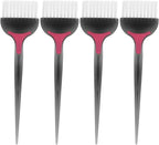 Hair Styling Accessories Hair Dye Brush Salon Brush: 4Pcs Tint Highlight Salon Barber Professional Coloring Applicator Black Blending