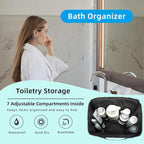Dorm Essentials for Guys Shower Caddy Portable,Showe rBag,Travel Toiletry Bag,Personal Essentials for Men Women Camping Beach&Dorm Room&travelling&Makeup Organizer,Medium, Black