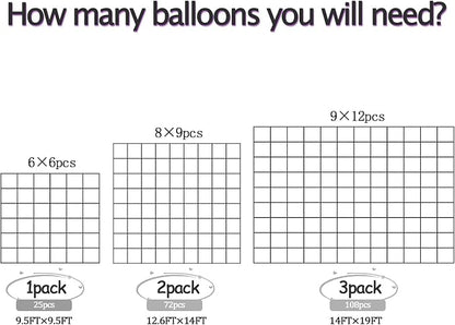 36pcs Pearl White Square Foil Balloons Backdrop Kit - Image 7