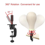 Wig Stand Mannequin Head Holder 1 Pack Black Cosmetology Manikin Stand Mannequin Head Holder Clamp Wig Head Stand Holder for Table Training
