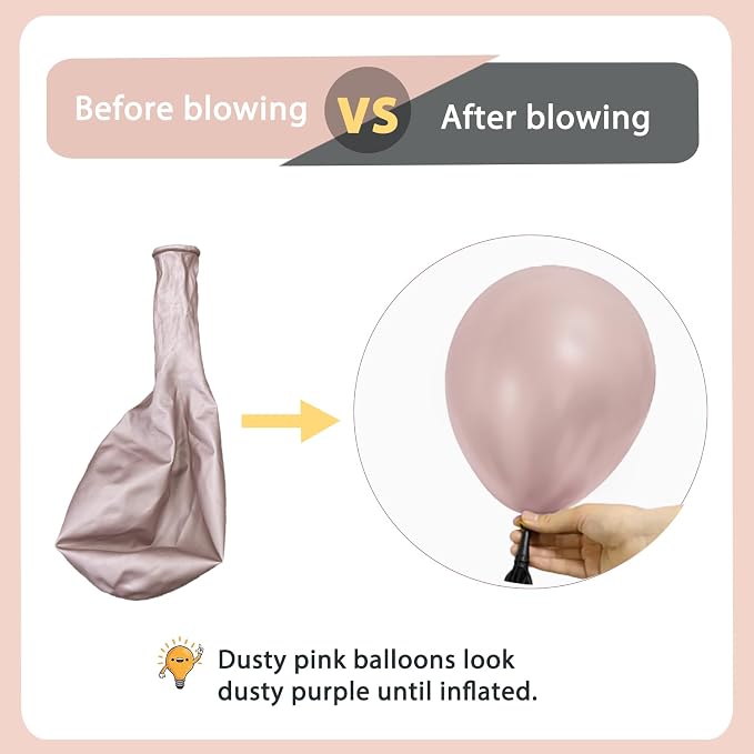 Pastel Pink Pearl White Balloons Arch Kit 119 PCs Double Stuffed | Princess - Image 4