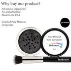 Hair Root Touch Up Powder - Black - Root Cover Up & Hairline Concealer - Longer-Lasting Power - 11 True-to-Nature Shades - Zero Fragrance, Talc or Parabens - With Brush