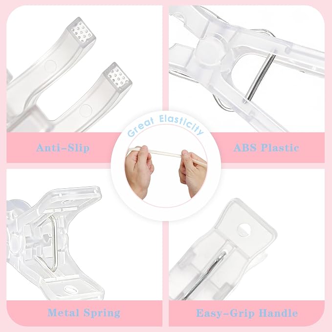 12 PCS Clear Spring Clamps - Image 5