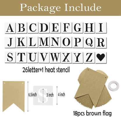 DIY Brown Banner Set, Personalized Banner Party Decorations Supplies Custom - Image 2