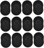 Pocket Palm Combs Soft Portable Shampoo Pocket Combs Massager Hair Brush Comb Black Scalp Massager Brush Comb 12 PCS