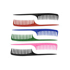 6 Pieces Hair Combs Wide Tooth Comb Hair Teasing Comb Tail Comb Salon Styling Comb Wig Comb (5 Colors）