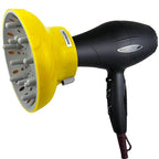 Hairizone Universal Hair Diffuser Adaptable for Blow Dryers with D-1.7- Inch to 2.6-Inch for Curly or Wavy Hair, Lemon