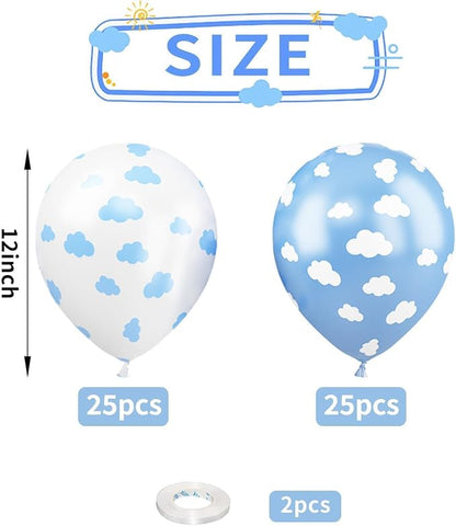 Cloud Balloons, Baby Shower, Cloud Themed Party Decorations Supplies - Image 2