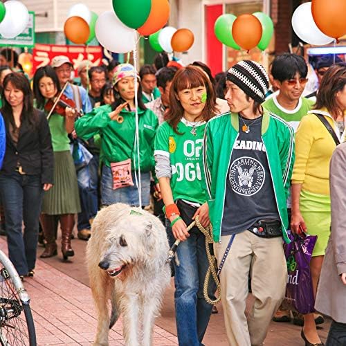 TecUnite 100 Pcs Orange White Green Latex Balloons 13 Inch Colorful Round - Image 2