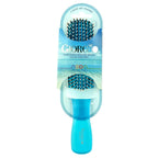 Giorgio GION1-2B Neon Blue Set of 2 Gentle Touch Detangler Hair Brush for Men and Women. Soft Bristles for Sensitive Scalp. Wet and Dry for all Hair Types. Scalp Massager Brush Stimulate Hair Growth
