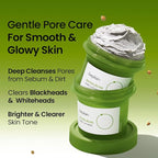 beplain Mung Bean Pore Clay mask (4.05 fl oz /120ml) | Fragrance-Free | Wash Off Mask for Blackhead & Whitehead Care | Quick 3 Minute to Gently Cleanse, Exfoliate and Tighten Pores | Korean Skincare