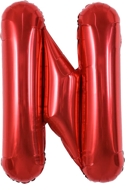 TONIFUL 40 Inch Large Bright Red Letter Balloons A-Z, Giant Jumbo Helium Foil by TONIFUL