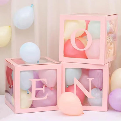 Pink One Boxes for 1st Birthday, One Balloon Box - Image 2
