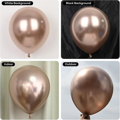 HILAVO Dusty Blue and Gold Balloons - Image 9