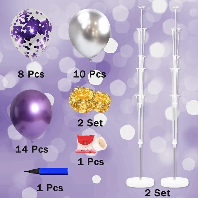 Cicicooie 2 Set Floor Balloon Stand Kit - Image 2