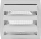 Repa Market 4 Inch White Dryer Vent Cover/Duct Cover for Walls or Ducting/ABS Plastic Grille with Flaps and Insect Screen/Exhaust and Dryer Vent Covers for Indoor & Outdoor Use