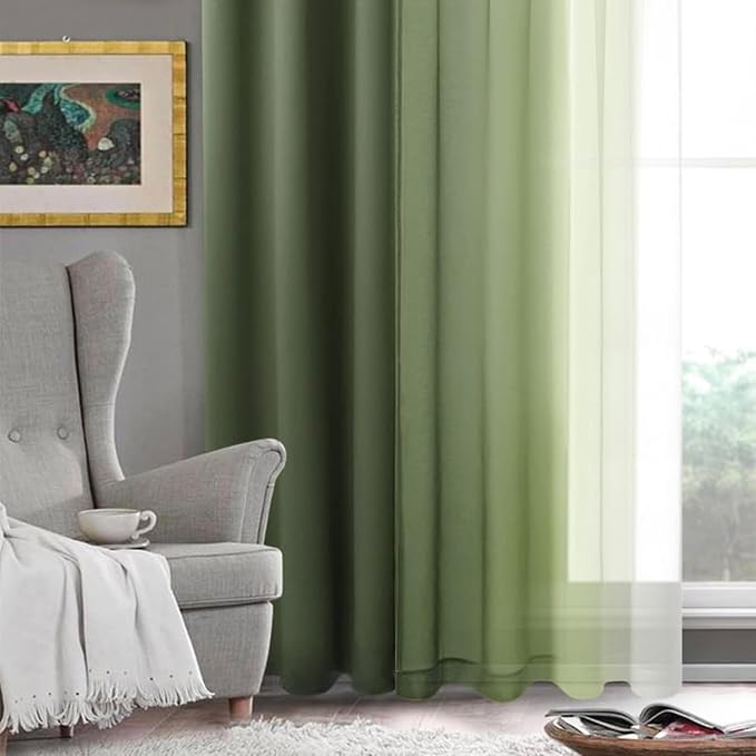 DWCN Ombre Sheer Curtains - Image 7