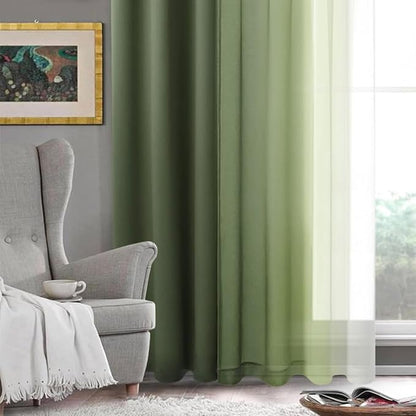DWCN Ombre Short Sheer Curtains - Image 7