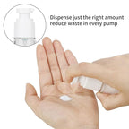 longway 0.5Oz 15ml Clear Airless Cosmetic Cream Pump Bottle Travel Size Dispenser Refillable Containers/Foundation Travel Pump Bottle for Shampoo (PACK of 8)