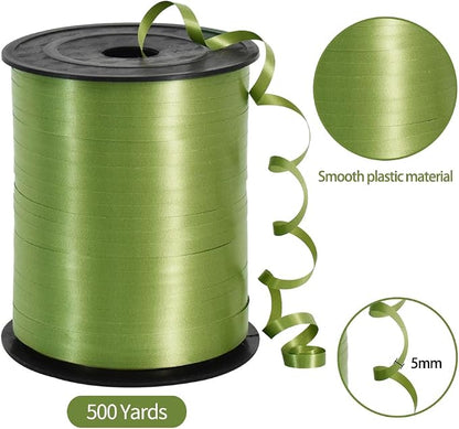 TONIFUL 500 Yards Olive Green Curling Ribbon Balloon String Gift Wrapping | - Image 2