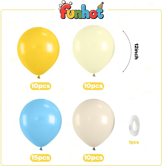 Blue and Yellow Balloons - Image 2