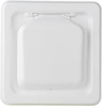 NO-PEST VENT, Exclusive Dual Door Dryer Vent Cover Outdoor 4 inch, Made in USA w Highest UV Resistant Plastic in any Outdoor Vent Cover, No Lint Collecting Screen (White, 4” Metal Vent With Duct Tube)