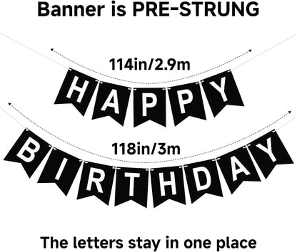 Happy Birthday Banner Birthday Party Banner NO DIY Happy Birthday Sign | - Image 3