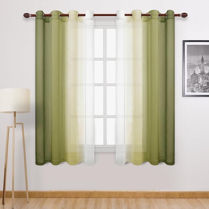 DWCN Ombre Sheer Curtains by DWCN