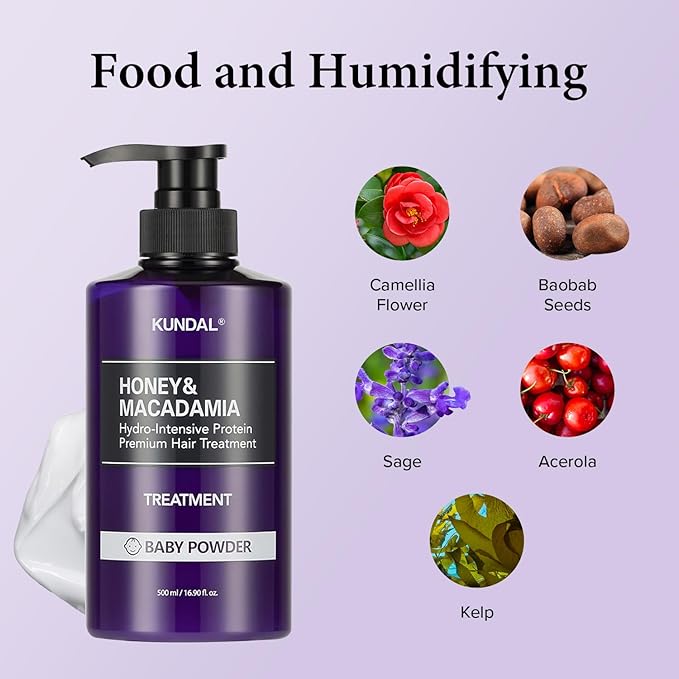 KUNDAL Honey & Macadamia Natural Conditioner [Pink Grapefruit] Korean Hair Care Damage Repair, Deep Hydration, Long Lasting Fragrance, with Honey, Macadamia Oil 6.76fl oz (Pack of 2)