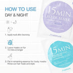15 Min Groom Me Kit by Naisture – Korean At Home Spa Kit for Men with Hair Mask, Collagen Mask, Tea Tree Face Mask, Hyaluronic Acid Mask, and Eye Mask