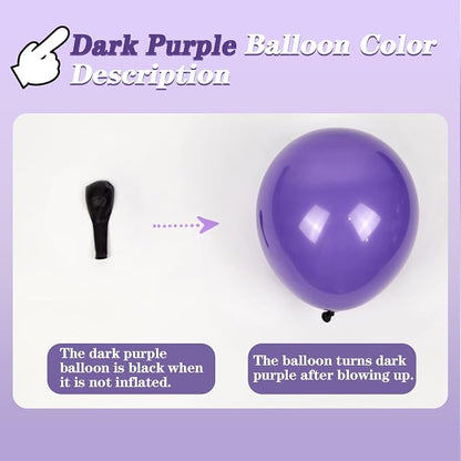 147pcs Purple Balloon Garland Arch Kit, Different Sizes - Image 3
