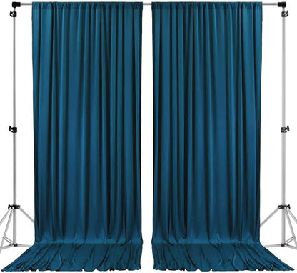 AK TRADING CO. 10 feet x 10 feet Dark Teal IFR Polyester Backdrop Drapes by Fabrics%7CEventDecor%7CCrafts%7CUpholsteryFoam