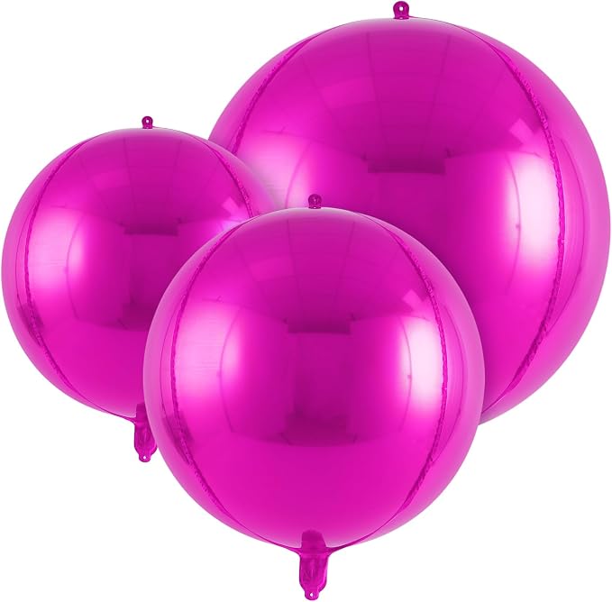 18 Pcs Foil Balloons Shiny Round Balloons Set Large Balloon Garland Arch by TOTAFAM