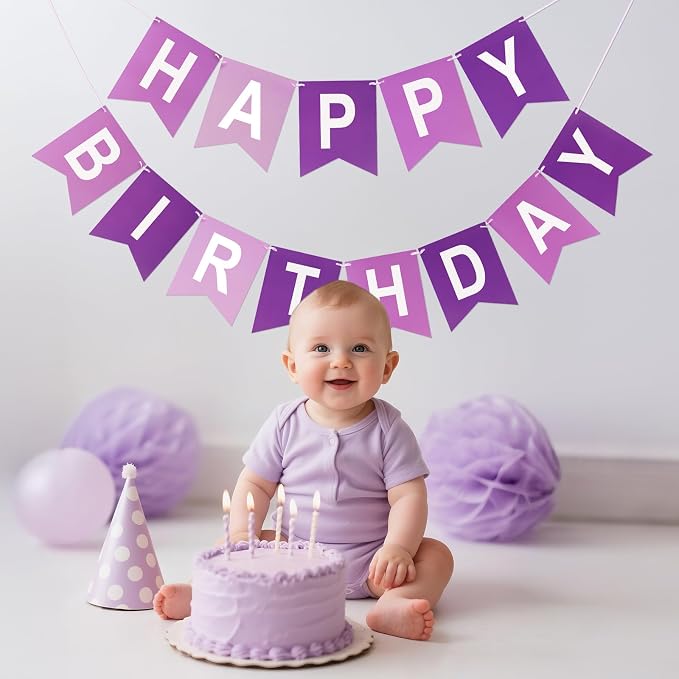 Happy Birthday Banner Birthday Party Banner NO DIY Happy Birthday Sign | - Image 5