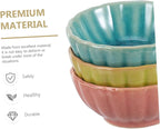 3Pcs Ceramic Essential Oil Bowls 2.83 Inch Spa Mixing Dishes for Aromatherapy Facial Mask and Hair Color Treatments Smooth Finish Salon Color Bowls