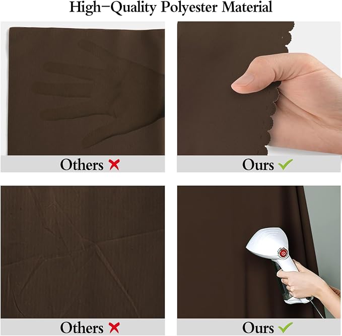 Brown Photography Backdrop for Photoshoot, Fabric 5x7ft | Polyester Studio - Image 6
