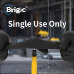 Disposable Nitrile Gloves, Textured Grip, 4mil, Lightweight, Slip-Resistant, Black